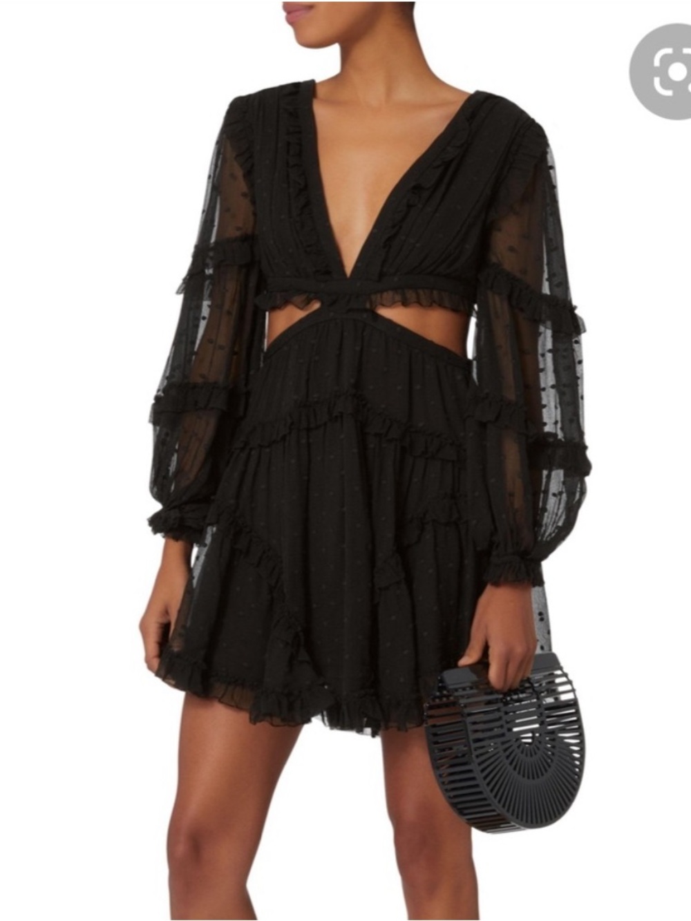 Zimmermann Georgette Cutout Dress